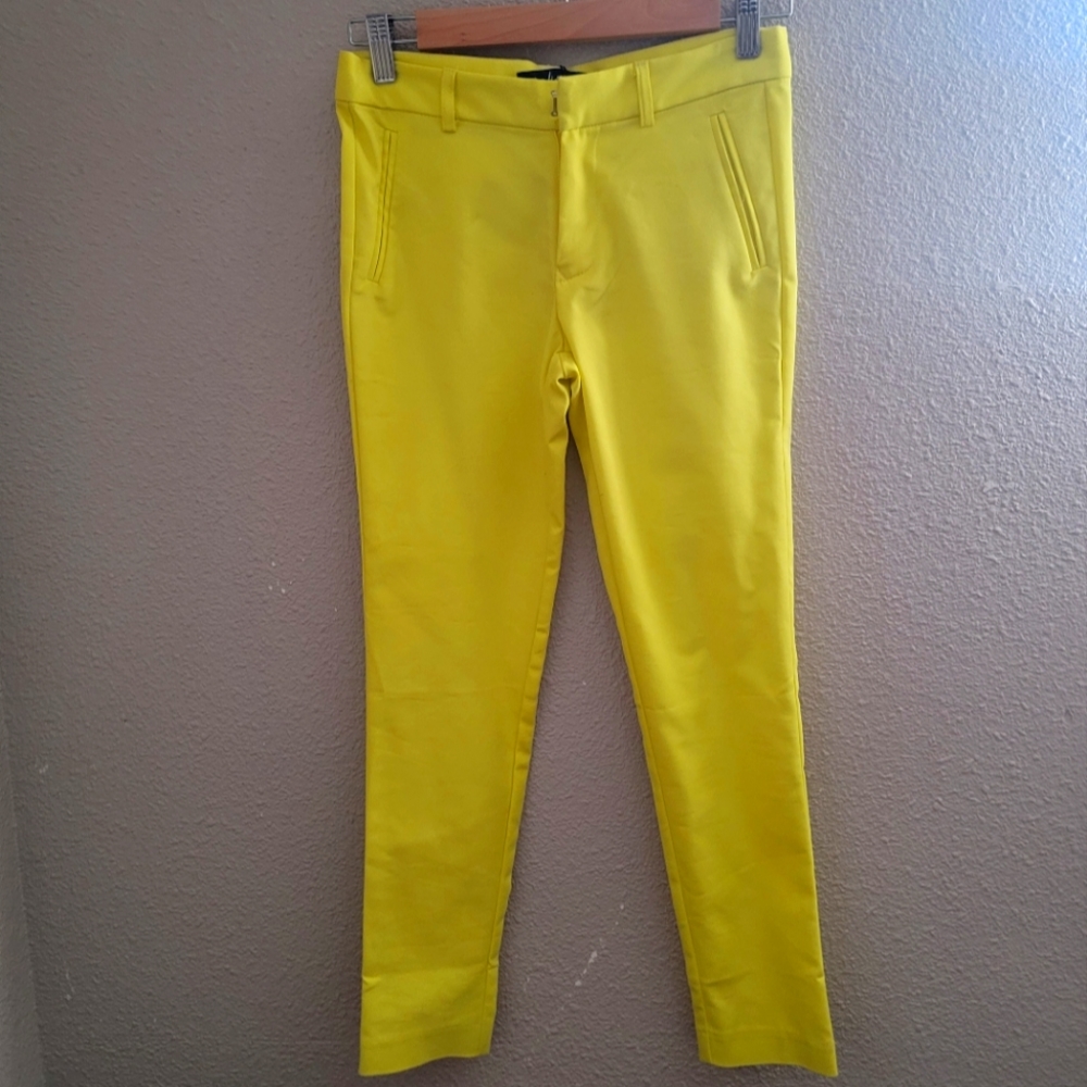 Yellow ankle pants